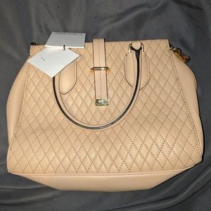 Calvin Klein Selna Quilted Leather Satchel